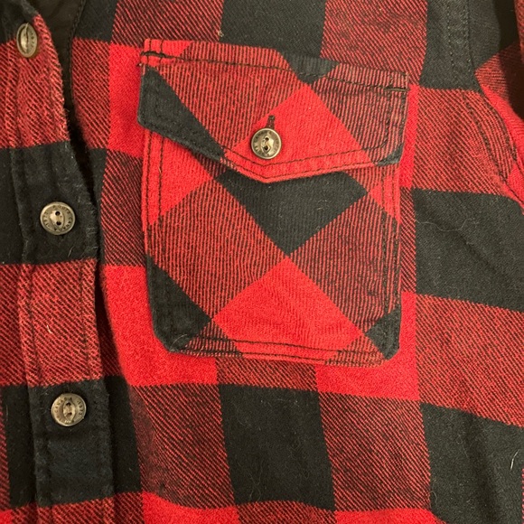 Women’s Roots Flannel Button Down Shirt Sz XS EUC - Picture 3 of 9